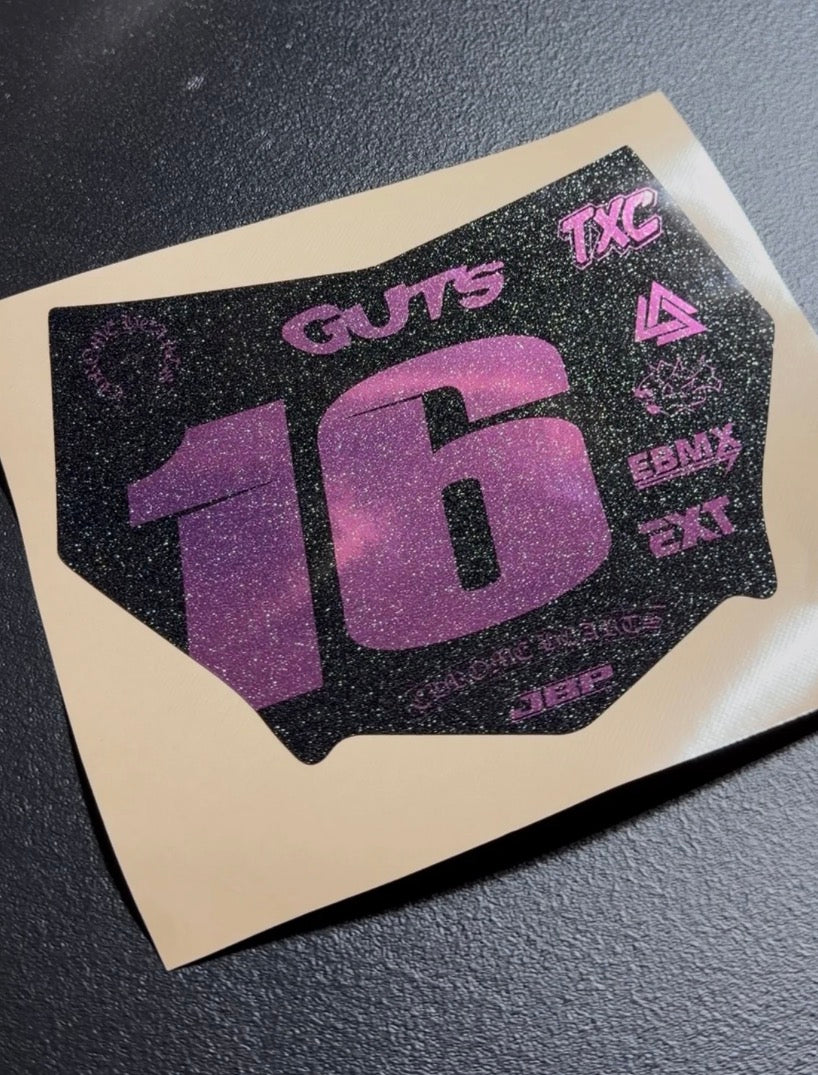 Pink and black moto cutz SPARKLY